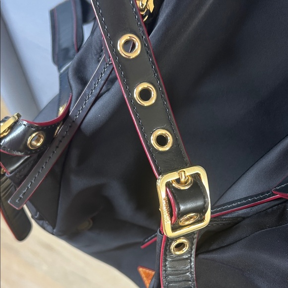 MZ Wallace Black Backpack with Gold Accents - Picture 8 of 12